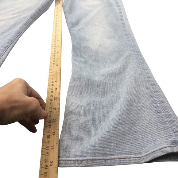 Frame Denim Le Crop Mini Boot Jean Sz 29 Adeline. Light Wash Casual Classic Chic - Picture 9 of 13